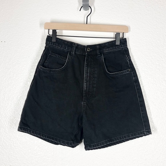 Zara Shorts Zara Denimwear Black Mom Jean Shorts 5 Inseam Size 2